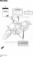 LABEL (VZR1800L5 E02) for Suzuki INTRUDER 1800 2015