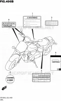 LABEL (VZR1800L5 E19) for Suzuki INTRUDER 1800 2015