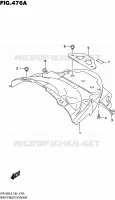 REAR MUDGUARD for Suzuki INTRUDER 1800 2015