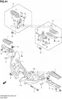 FOOTREST for Suzuki INTRUDER 1800 2010