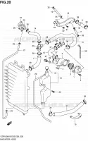 RADIATOR HOSE for Suzuki INTRUDER 1800 2010