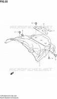 REAR MUDGUARD for Suzuki INTRUDER 1800 2010