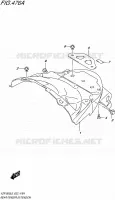 REAR MUDGUARD for Suzuki INTRUDER 1800 2016