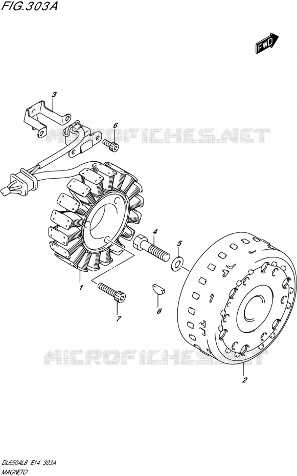 IGNITION Suzuki MOTO 650 V-STROM 2018  DL650AL8 E14