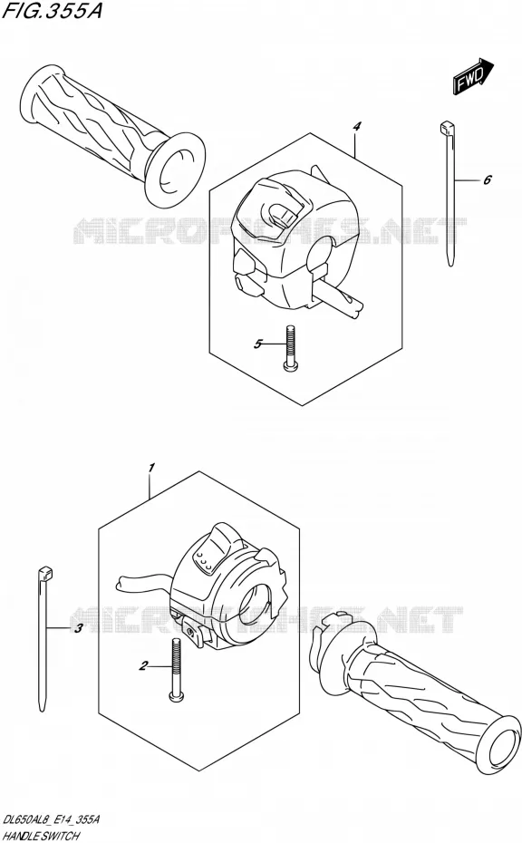 SWITCHES Suzuki MOTO 650 V-STROM 2018  DL650AL8 E14