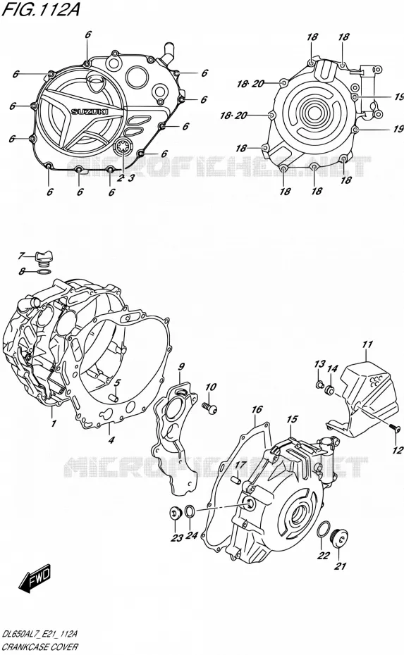 CASING Suzuki MOTO 650 V-STROM 2017  DL650AL7 E21
