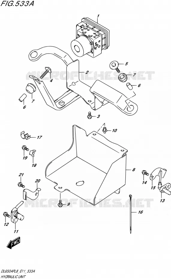 ABS SYSTEM Suzuki MOTO 650 V-STROM 2018  DL650AP L8 (E11)