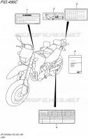 LABELTTE (DR Z400SML8 E33) for Suzuki DR-ZSM 400 2018