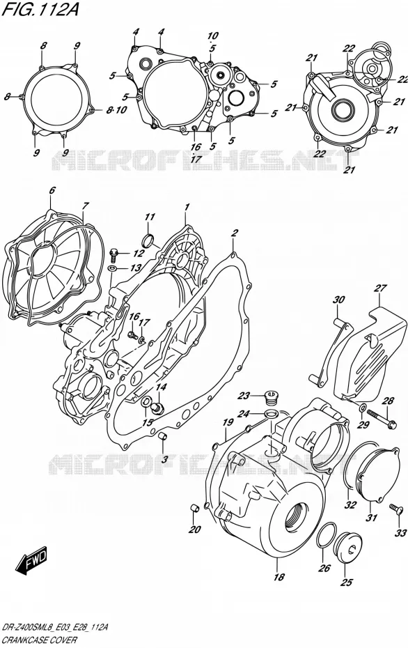 CASING Suzuki MOTO 400 DR-ZSM 2018  DR-Z400SML8 (E03,E28,P33)
