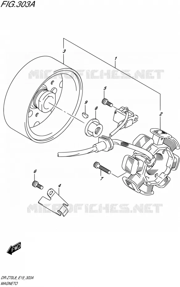 IGNITION Suzuki MOTO 70 DR-Z 2018  DR-Z70L8 E19