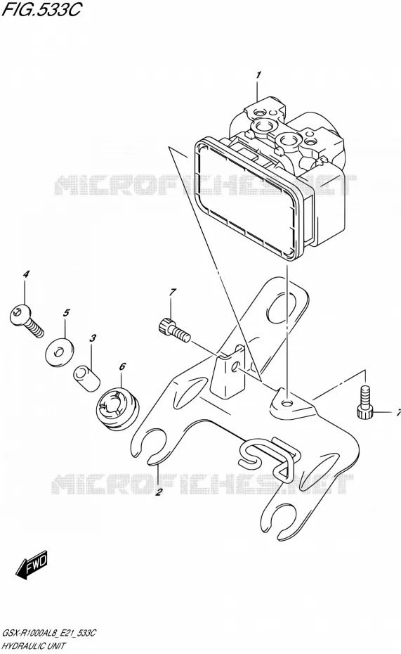ABS SYSTEMULIQUE (GSX-R1000RAL8 E21) Suzuki MOTO 1000 GSX-R 2018  GSX-R1000RZAL8 / GSX-R1000RAL8 E21