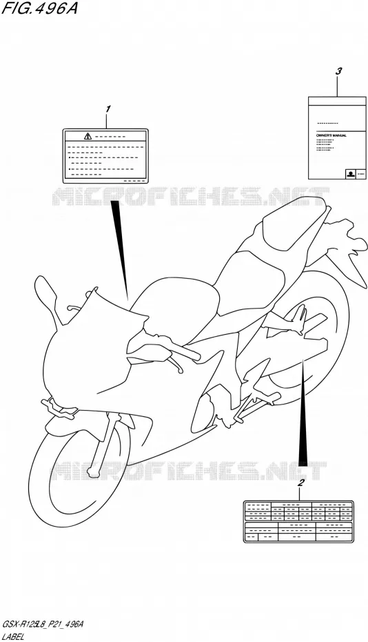 LABEL Suzuki MOTO 125 GSX-R 2018  GSX-R125L8 P21