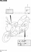 LABELTTE (GSX S125MLXL8 P21) for Suzuki GSX-S 125 2018