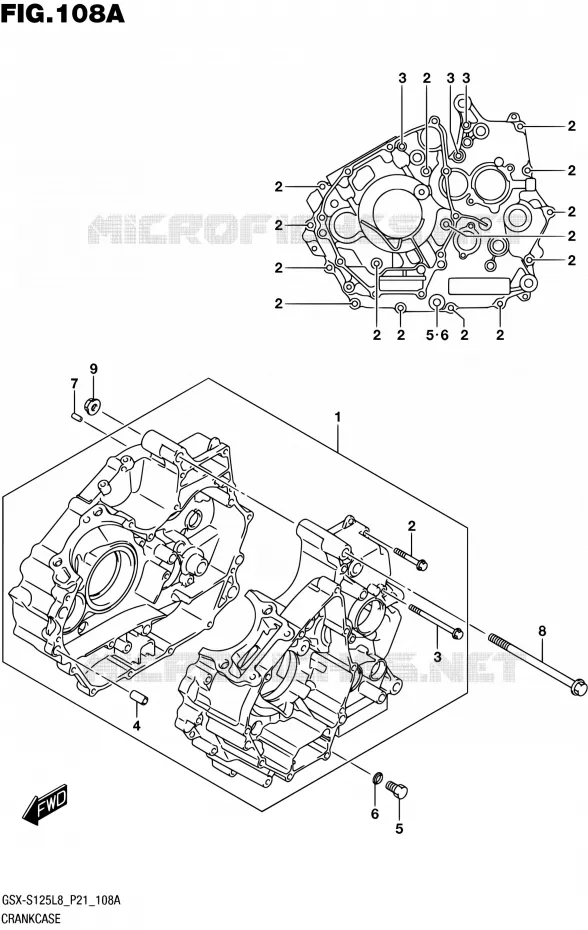 CASING Suzuki MOTO 125 GSX-S 2018  GSX-S125L8 P21