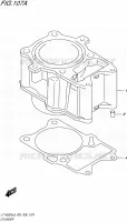 CYLINDER for Suzuki KINGQUAD 500 2018