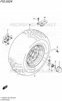 LEFT HAND REAR WHEEL for Suzuki KINGQUAD 500 2018