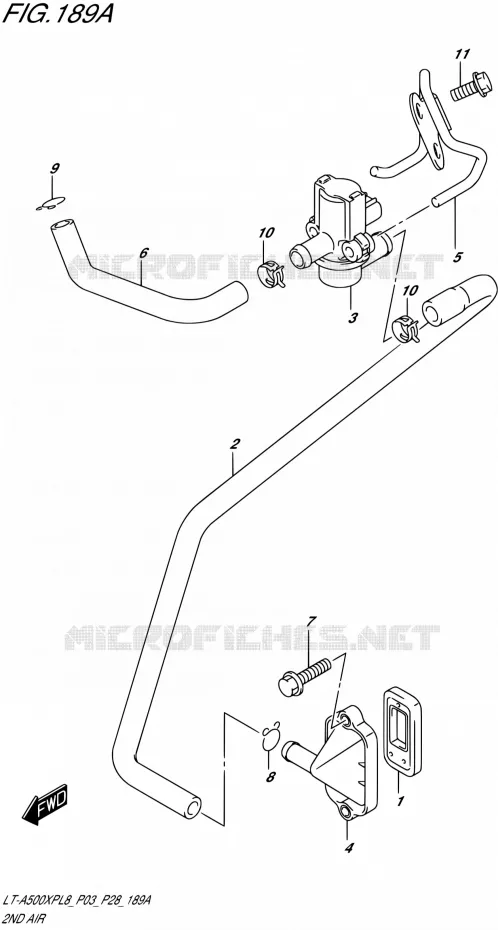 ANTI POLLUTION SYSTEM Suzuki QUAD 500 KINGQUAD 2018  LT-A500XP L8 (P03)