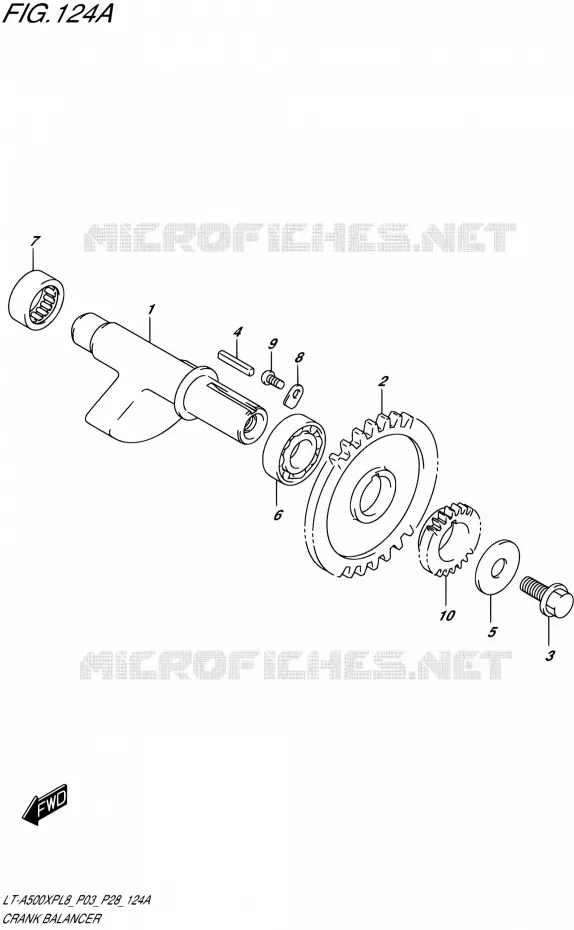 CRANK BALANCER Suzuki QUAD 500 KINGQUAD 2018  LT-A500XP L8 (P03)