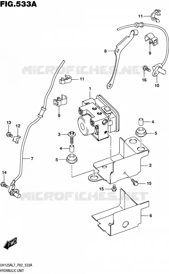 ABS SYSTEM Suzuki SCOOTER 125 BURGMAN 2017  UH125AL7 P02
