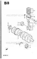 CRANKSHAFT for Suzuki GSX-S 750 1984