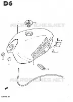 FUEL TANK for Suzuki GSX-S 750 1984