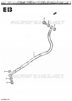 REAR BRAKE HOSE for Suzuki GSX-S 750 1984