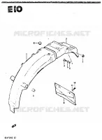 REAR FENDER for Suzuki GSX-S 750 1984