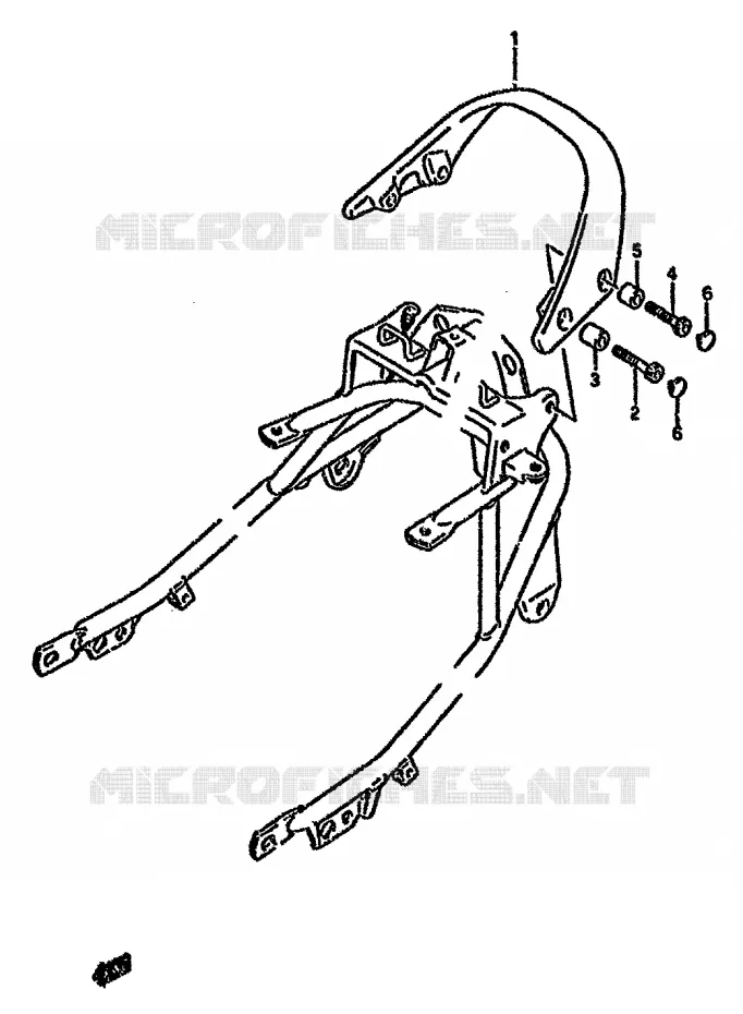 BACKREST Suzuki MOTO 750 GSX-F 1991  GSX750FM(K-T)