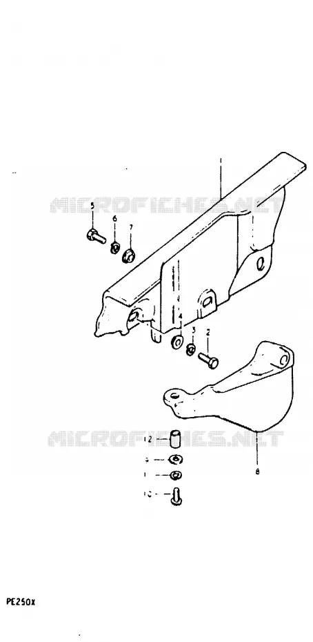 CHAIN GUARD Suzuki MOTO 250 PE 1981  PE250X(T/X)
