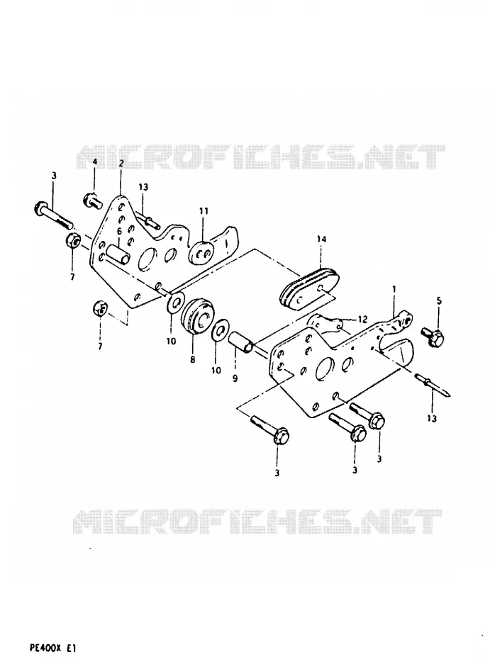 CHAIN GUIDE (PE400X) Suzuki MOTO 400 PE 1999  PE400X(T/X)