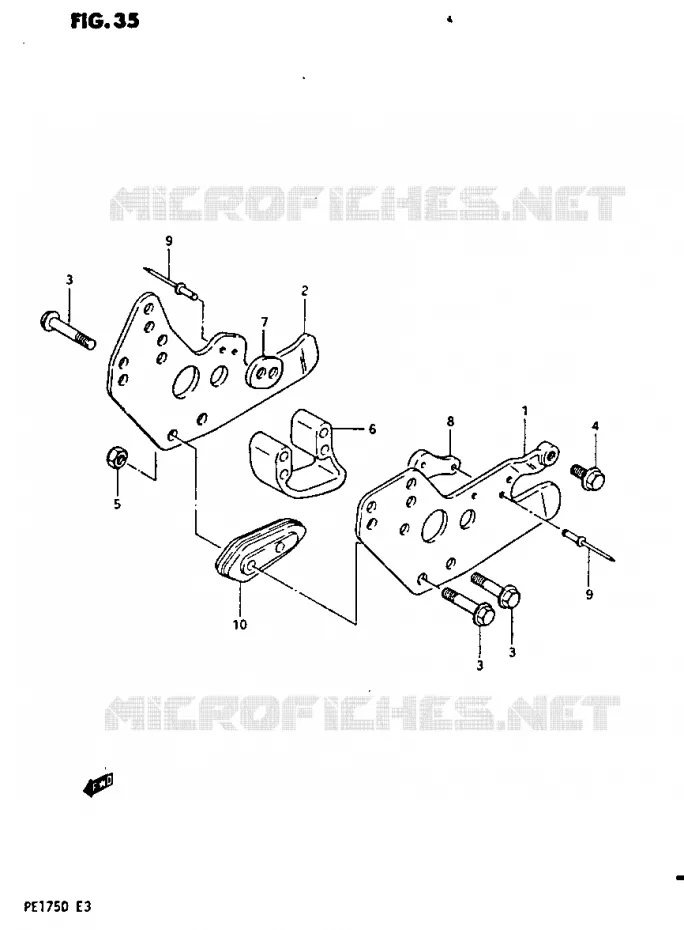 CHAIN GUIDE Suzuki MOTO 175 PE 1982  PE175Z(Z/D)