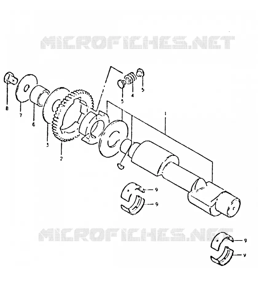 CRANKSHAFT BALANCER Suzuki MOTO 400 GSX 1981  GSX400TX