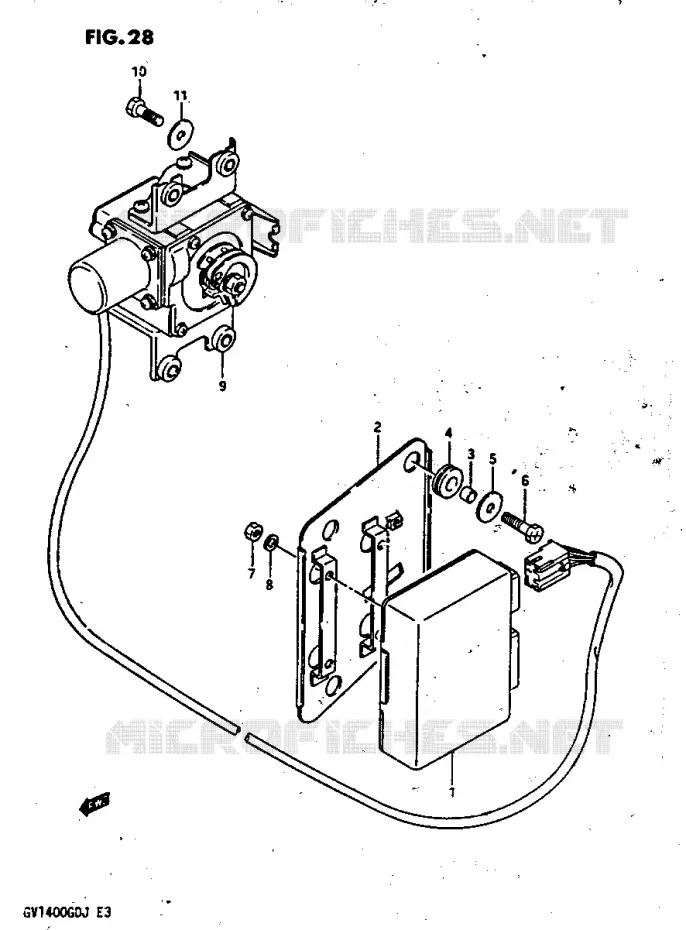 CRUISE CONTROL GV1400GDG/GCG/GDH/GCH/GDJ Suzuki MOTO 1400 CAVALCADE 1987  GV1400GCH(G/H/J)