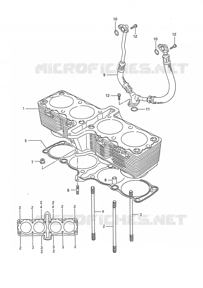 CYLINDER Suzuki MOTO 1100 GSX-F 1991  GSX1100FM(E28)