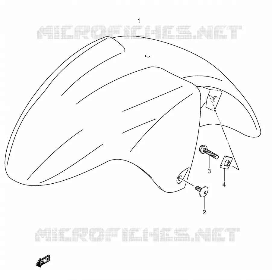 FRONT FENDER Suzuki MOTO 600 GSX-F 2006  GSX600FK6(E2)