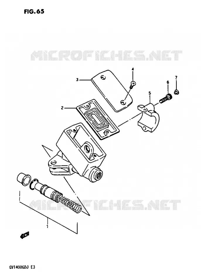 FRONT MASTER CYLINDER Suzuki MOTO 1400 CAVALCADE 1987  GV1400GDH(G/H/J)