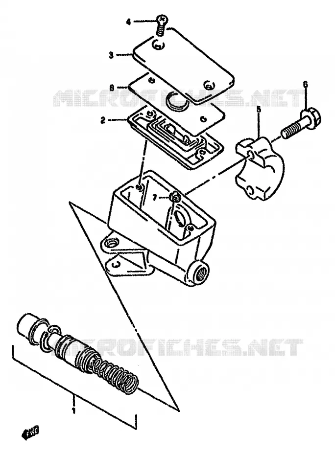 FRONT MASTER CYLINDER Suzuki MOTO 750 GSX-F 1992  GSX750FN(K-T)