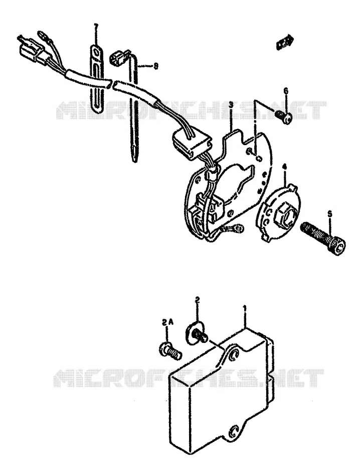 GENERATOR SENSOR (MODEL K/L/M/N/P/R/S) Suzuki MOTO 750 GSX-F 1992  GSX750FN(K-T)