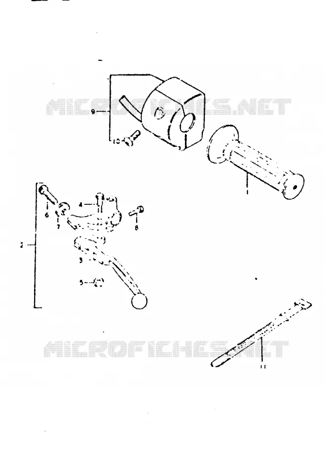 LEFT SWITCH - HANDGRIP (MODEL X) Suzuki MOTO 250 GT 1999  GT250X(N/X)