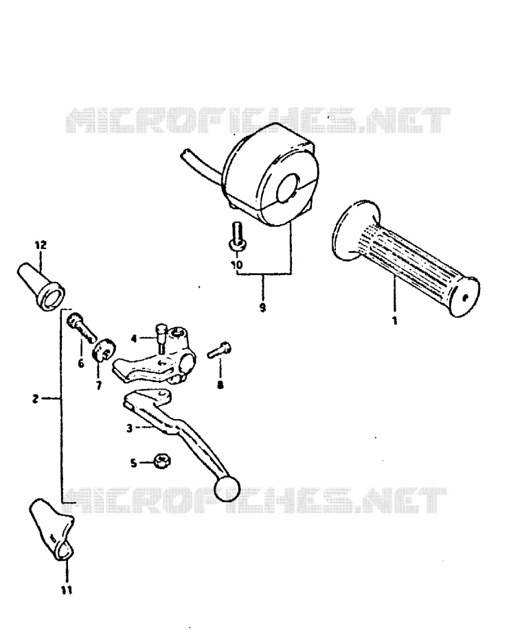 LEFT SWITCH - HANDGRIP Suzuki MOTO 750 GSX 1980  GSX750T(T/X)