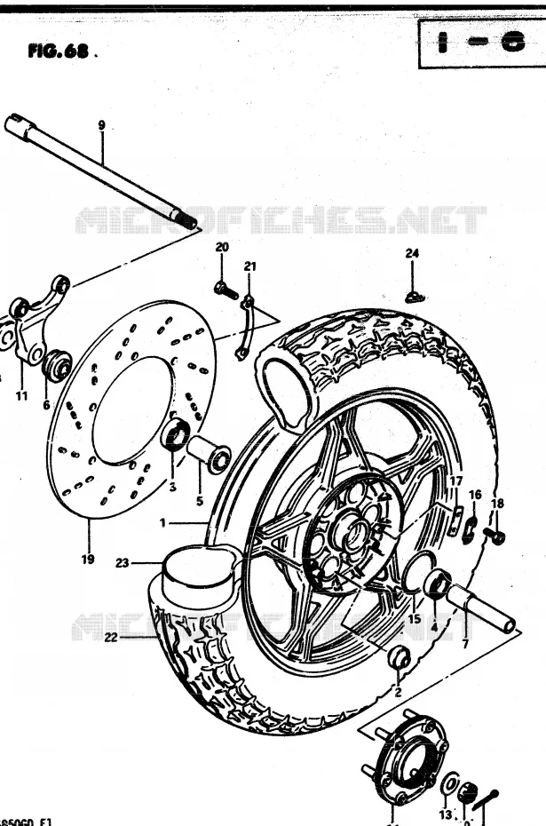 REAR WHEEL Suzuki MOTO 850 GS 1983  GS850GD(E1)