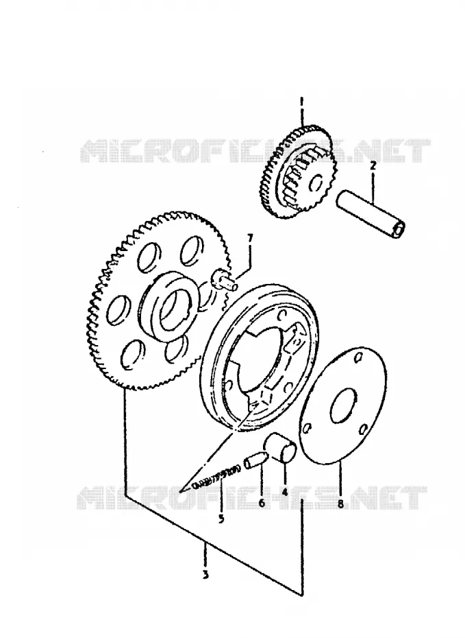 STARTER MOTOR CLUTCH Suzuki MOTO 400 GSX 1981  GSX400SX(T/X)