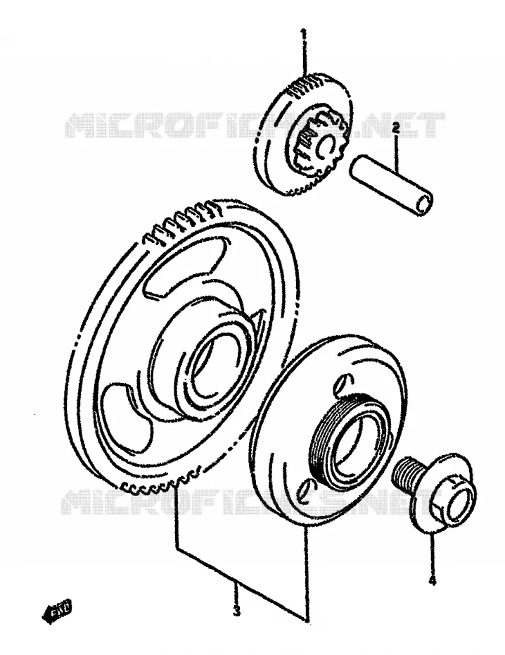 STARTER MOTOR CLUTCH Suzuki MOTO 750 GSX-F 1995  GSX750FS(K-T)