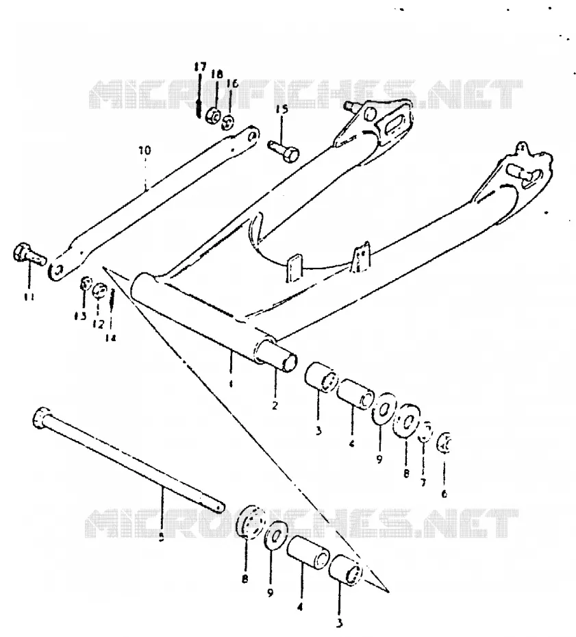 SWINGARM Suzuki MOTO 400 GSX 1981  GSX400TX