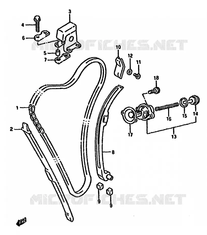 TIMING Suzuki MOTO 750 GSX-F 1991  GSX750FM(K-T)