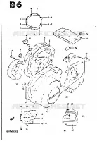CRANKCASE COVER for Suzuki GSX-S 750 1984