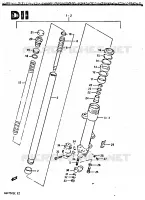 FRONT FORK for Suzuki GSX-S 750 1984