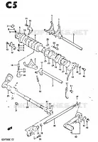 GEAR SHIFTING ASSY for Suzuki GSX-S 750 1984