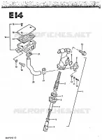 REAR BRAKE MASTER CYLINDER for Suzuki GSX-S 750 1984