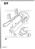 REAR FAIRING   SEAT COWL for Suzuki GSX-S 750 1984
